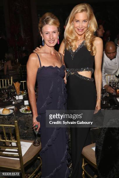 Claudia Overstrom and Gabrielle Bacon attend Museum of the City of New York Winter Ball on February 22, 2018 in New York City.