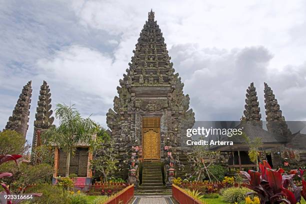 Pura Ulun Danu Batur - Pura Batur, temple dedicated to goddess Dewi Danu at the foot of Mount Batur, Kintamani, Bangli, Bali, Indonesia.