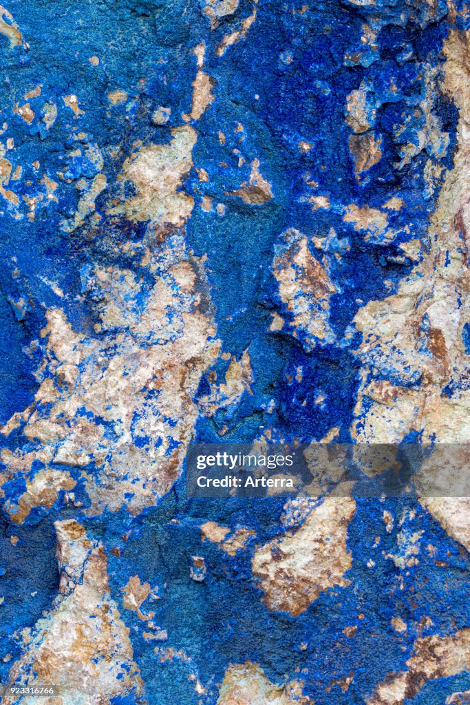 Azurite - Chessylite, soft, deep blue copper mineral.