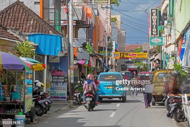 Street scene in the city Surakarta - Solo, Central Java, Indonesia.