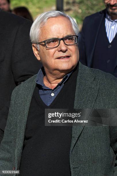 Juan Cruz attends the Antonio Fraguas 'Forges' Funeral at La Almudena Cemetery on February 23, 2018 in Madrid, Spain.