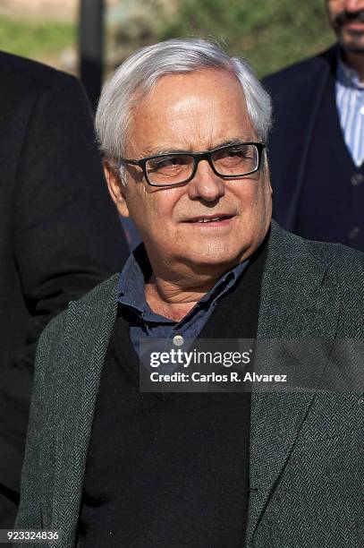 Juan Cruz attends the Antonio Fraguas 'Forges' Funeral at La Almudena Cemetery on February 23, 2018 in Madrid, Spain.