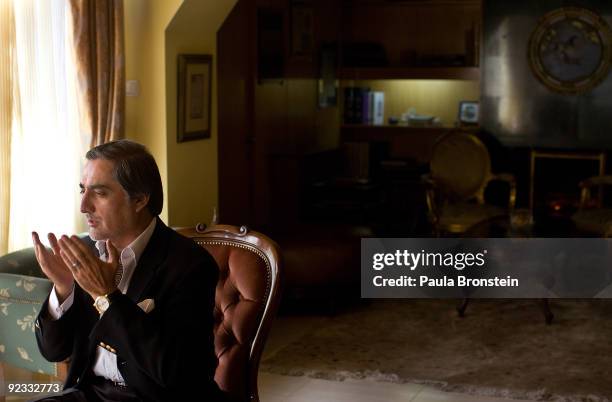 Top presidential challenger Abdullah Abdullah prays inside his Kabul home October 25, 2009 in Kabul, Afghanistan. Abdullah Abdullah and President...