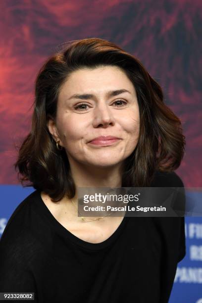 Malgorzata Szumowska is seen at the 'Mug' press conference during the 68th Berlinale International Film Festival Berlin at Grand Hyatt Hotel on...