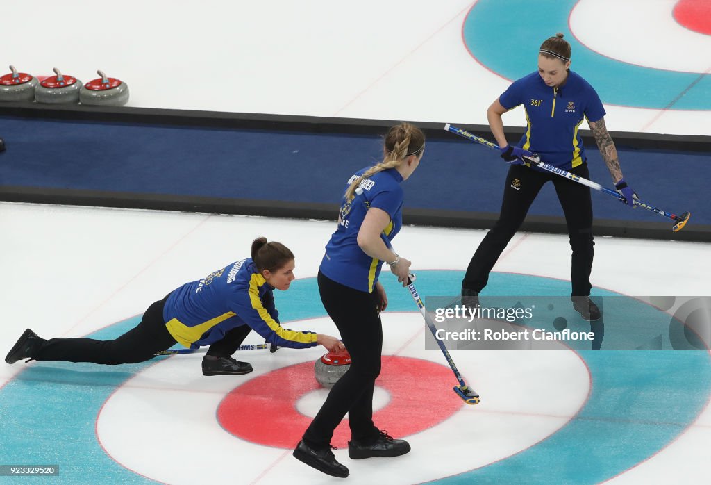 Curling - Winter Olympics Day 14