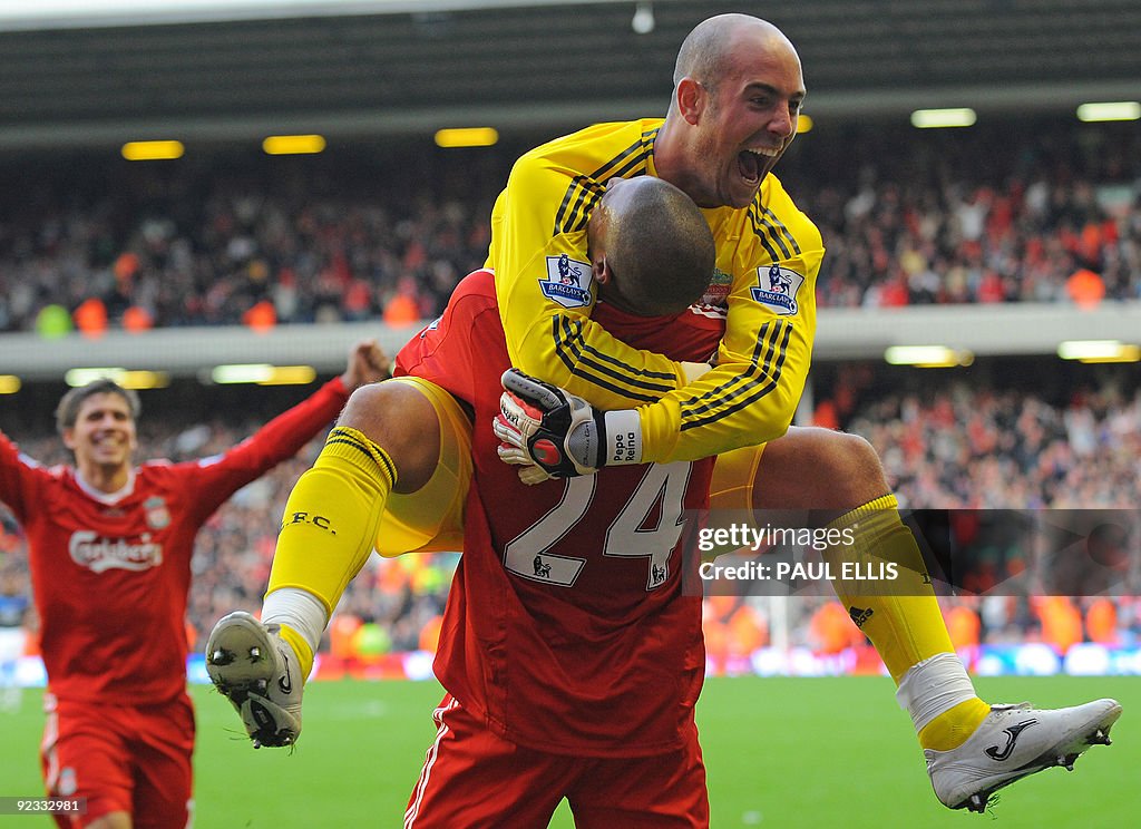Liverpool's French forward David Ngog is