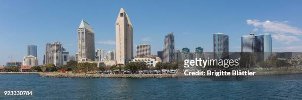 panorama of marina san diego - brigitte blättler stock pictures, royalty-free photos & images
