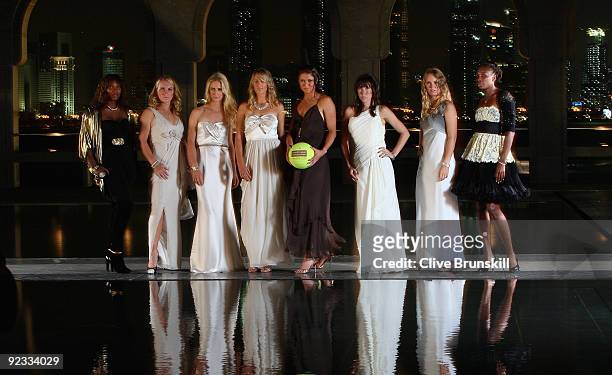 Serena Williams of United States, Svetlana Kuznetsova of Russia, Elena Dementieva of Russia, Victoria Azarenka of Belarus, Dinara Safina of Russia,...