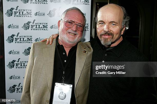 Mission control EECOM Sy Liebergot of the Apollo 13 space mission and actor Clint Howard at a special screening of Ron Howard's 1995 film "Apollo 13"...