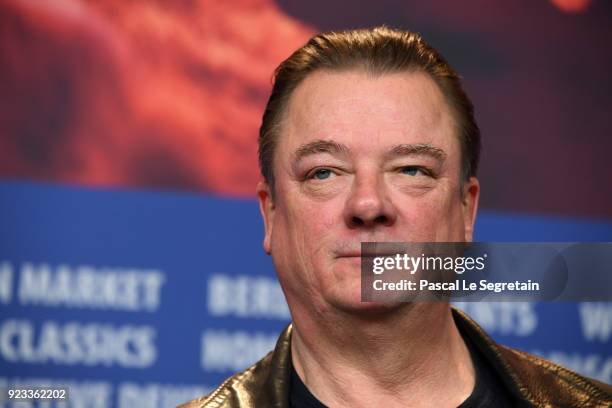 Peter Kurth attends the 'In the Aisles' press conference during the 68th Berlinale International Film Festival Berlin at Grand Hyatt Hotel on...