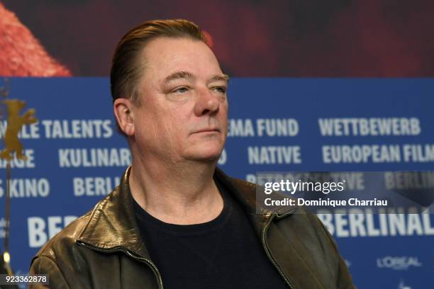 Peter Kurth attends the 'In the Aisles' press conference during the 68th Berlinale International Film Festival Berlin at Grand Hyatt Hotel on...