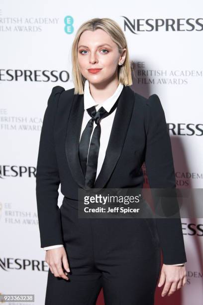 Estee Lalonde attends the EE British Academy Film Awards nominees party at Kensington Palace on February 17, 2018 in London, England.