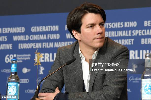 Jochen Laube attends the 'In the Aisles' press conference during the 68th Berlinale International Film Festival Berlin at Grand Hyatt Hotel on...