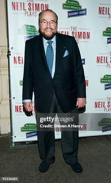 Television personality James Lipton attends the opening night of "Brighton Beach Memoirs" on Broadway at the Nederlander Theatre on October 25, 2009...