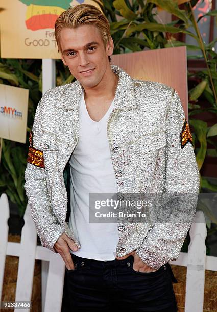 Aaron Carter attends Camp Ronald McDonald For Good Times' 17th Annual Halloween Carnival at Universal Studios Backlot on October 25, 2009 in...