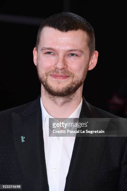 Mateusz Kosciukiewicz attends the 'Mug' premiere during the 68th Berlinale International Film Festival Berlin at Berlinale Palast on February 23,...