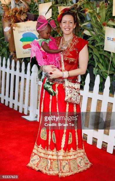 Joely Fisher and daughter Luna Fisher attend Camp Ronald McDonald For Good Times' 17th Annual Halloween Carnival at Universal Studios Backlot on...