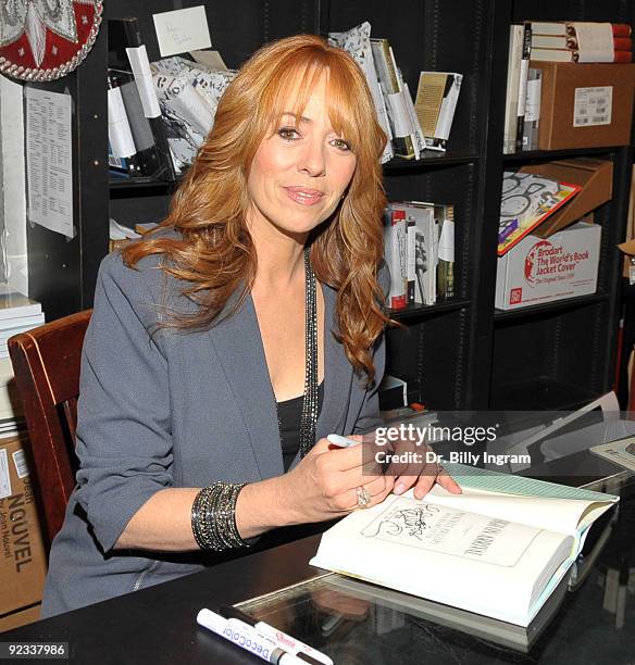 Mackenzie Phillips signs copies of her book ''High On Arrival'' at the Book Soup on October 25, 2009 in West Hollywood, California.