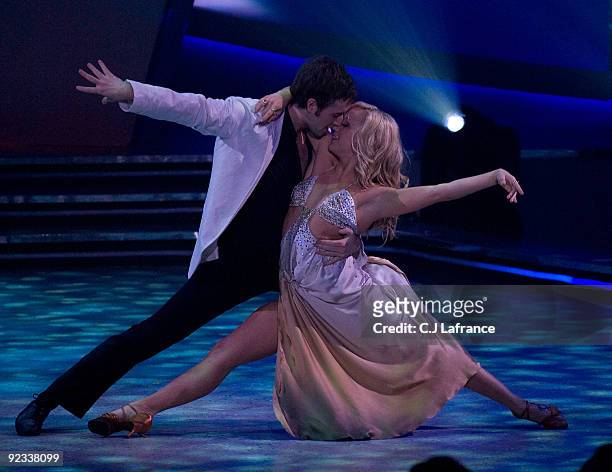 So You Think You Can Dance" winner Tara-Jean Popowich of Lethbridge, Alberta performs with runner up Vincent Desjardins at Showline Studios on...