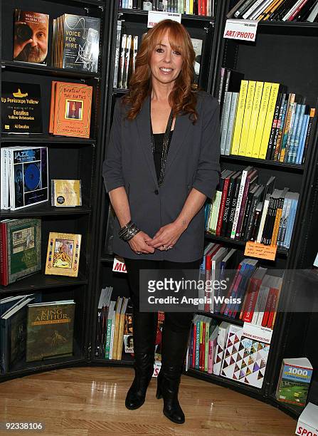 Actress Mackenzie Phillips attends a signing for her book 'High On Arrival' at Book Soup on October 25, 2009 in West Hollywood, California.