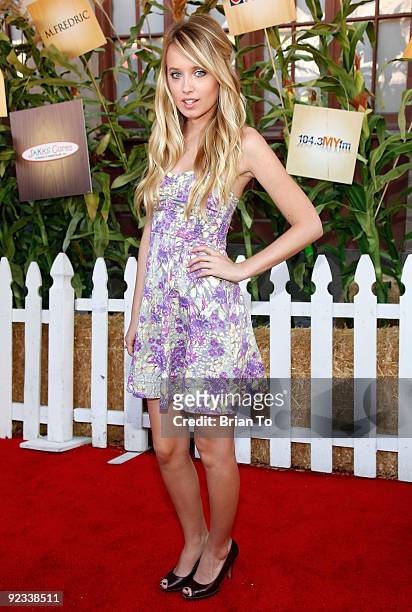 Megan Park attends Camp Ronald McDonald For Good Times' 17th Annual Halloween Carnival at Universal Studios Backlot on October 25, 2009 in Universal...