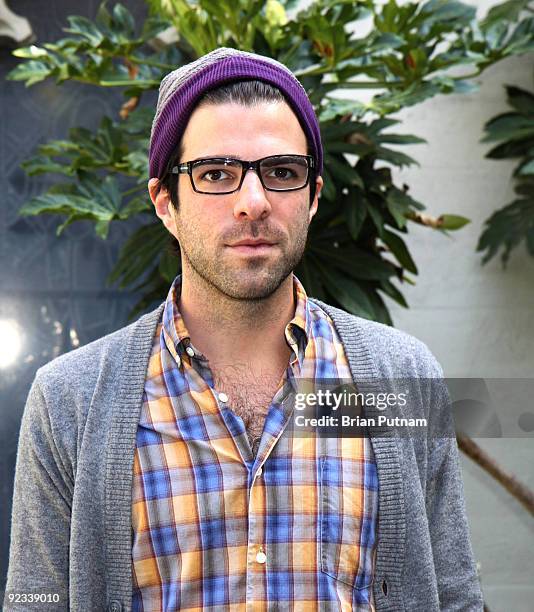 Actor Zachary Quinto participates in a reading of 'The Laramie Project: 10 Years Later' at Hollywood United Methodist Church on October 25, 2009 in...