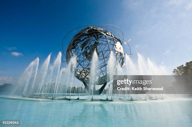 unisphere - queens - new york city stock pictures, royalty-free photos & images