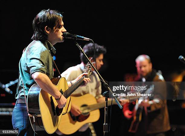 Musicans Conor Oberst and M. Ward and Jim James of Monsters of Folk Perform at The 23rd Annual Bridge School Benefit Concert at Shoreline...
