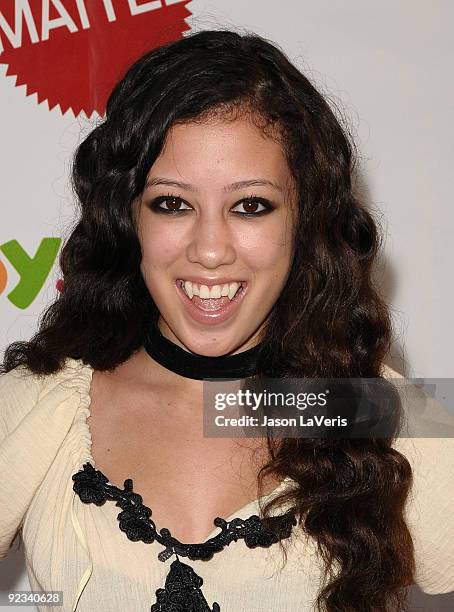 Actress Keana Texeira attends the 16th annual Dream Halloween at Barkar Hangar on October 24, 2009 in Santa Monica, California.