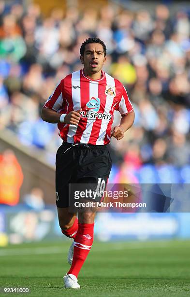 Kieran Richardson of Sunderland in action during the Barclays Premier League match between Birmingham City and Sunderland at St. Andrews Stadium on...