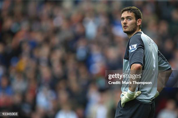 Craig Gordon of Sunderland in action during the Barclays Premier League match between Birmingham City and Sunderland at St. Andrews Stadium on...