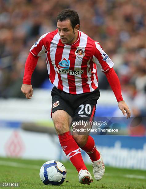 Andy Reid of Sunderland in action during the Barclays Premier League match between Birmingham City and Sunderland at St. Andrews Stadium on October...