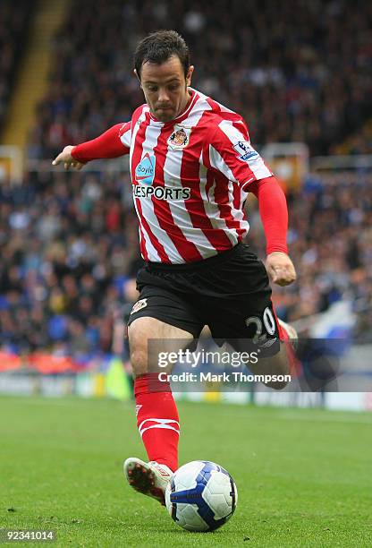 Andy Reid of Sunderland in action during the Barclays Premier League match between Birmingham City and Sunderland at St. Andrews Stadium on October...