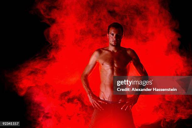 Triathlon Olympic Gold medalist Jan Frodeno of Germany poses for a portrait session on September 26, 2009 in Mugla, Turkey.