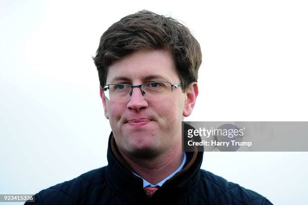 Trainer Harry Fry at Exeter Racecourse on February 23, 2018 in Exeter, England.