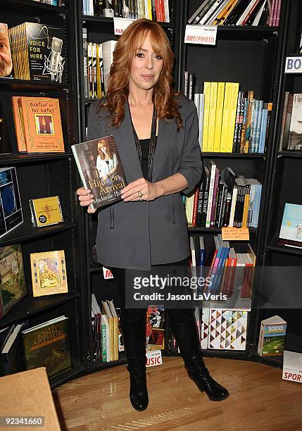 Mackenzie Phillips signs copies of "High on Arrival" at Book Soup on October 25, 2009 in West Hollywood, California.