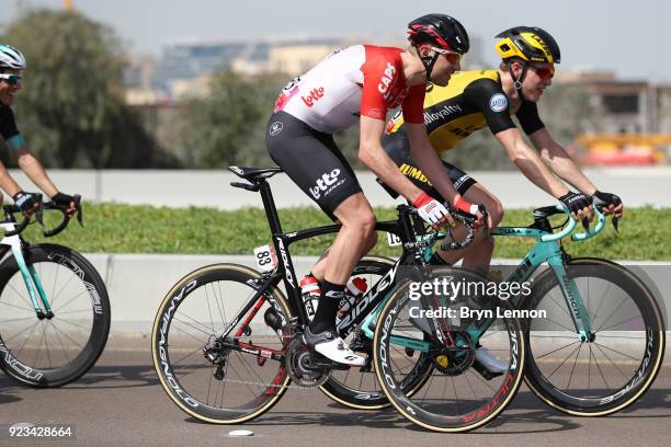 4th Abu Dhabi Tour 2018 / Stage 3 Frederik Frison of Belgium / Abu Dhabi - Abu Dhabi / Nation Towers Stage / Ride to Abu Dhabi /