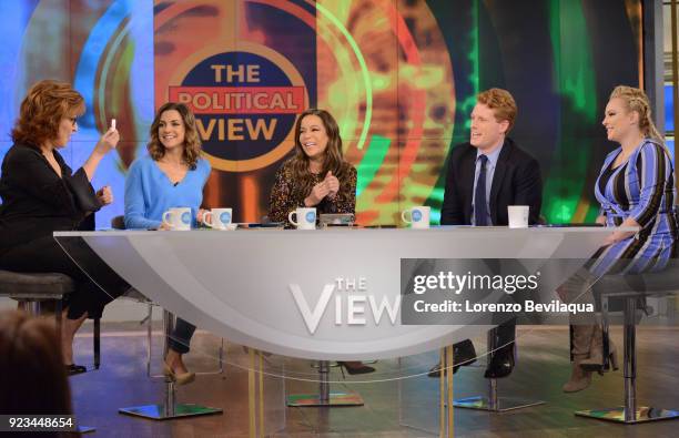 Tamar Braxton is the guest co-host and Congressman Joe Kennedy is the guest today, Friday, 2/23/18 on Walt Disney Television via Getty Images's "The...