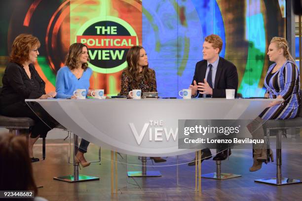 Tamar Braxton is the guest co-host and Congressman Joe Kennedy is the guest today, Friday, 2/23/18 on Walt Disney Television via Getty Images's "The...