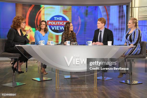 Tamar Braxton is the guest co-host and Congressman Joe Kennedy is the guest today, Friday, 2/23/18 on Walt Disney Television via Getty Images's "The...