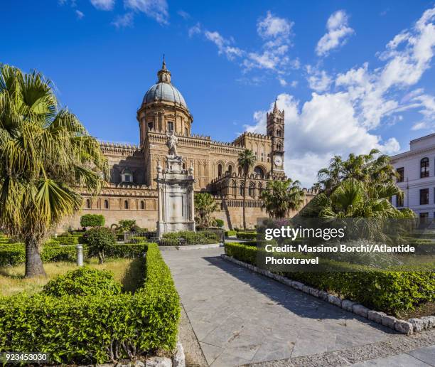 view of the cattedrale di palermo - normans stock-fotos und bilder