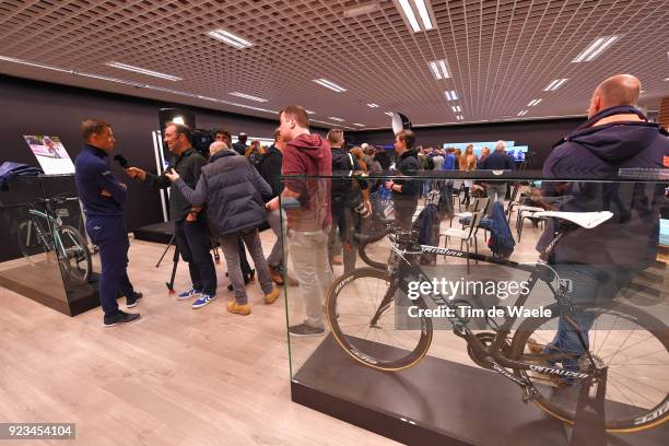 73rd Omloop Het Nieuwsblad 2018 Quick-Step Floors / Press Conference Zdenek Stybar of Czech Republic / Illustration / Specialized Bike / Team...