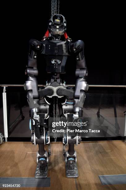 The robot Walk-Man is displayed during the launch of Corriere Innovazione at the Unicredit Pavilion on February 23, 2018 in Milan, Italy. Corriere...