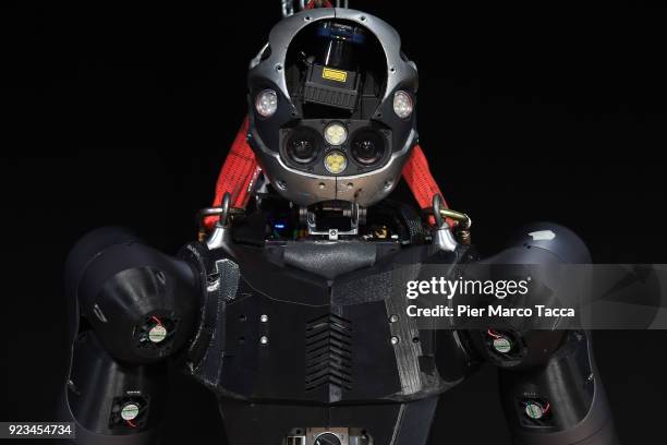 The robot Walk-Man is displayed during the launch of Corriere Innovazione at the Unicredit Pavilion on February 23, 2018 in Milan, Italy. Corriere...