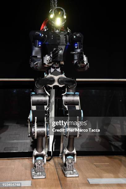 The robot Walk-Man is displayed during the launch of Corriere Innovazione at the Unicredit Pavilion on February 23, 2018 in Milan, Italy. Corriere...