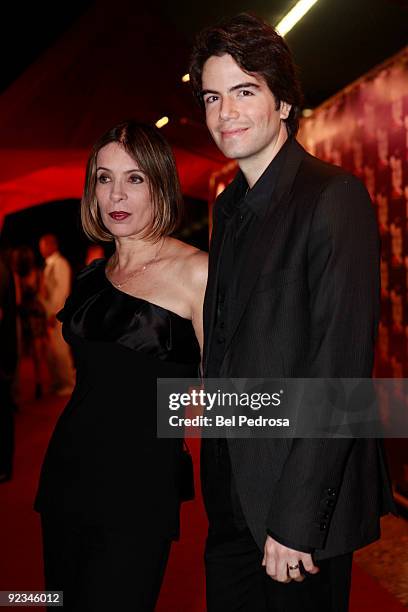 Liege Monteiro and Luiz Fernando Coutinho attend Oi Fashion Rocks at the Jockey Club on October 24, 2009 in Rio de Janeiro, Brazil.