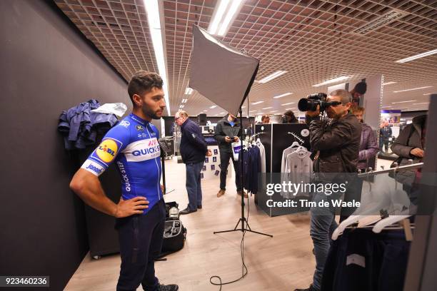 73rd Omloop Het Nieuwsblad 2018 Quick-Step Floors / Press Conference Fernando Gaviria Rendon of Colombia / Team Quick-Step Floors Concept Store /...