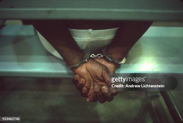 Scenes from life on an administrative segregation wing of the Hughes Unit, a Texas state prison, on June 1, 1997 outside of Gatesville, Texas....