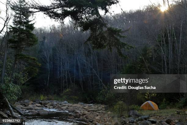 campsite along the scenic river - west virginia scenic stock pictures, royalty-free photos & images