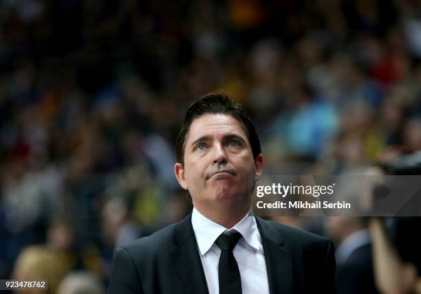 Xavi Pascual, Head Coach of Panathinaikos Superfoods Athens in action during the 2017/2018 Turkish Airlines EuroLeague Regular Season Round 23 game...